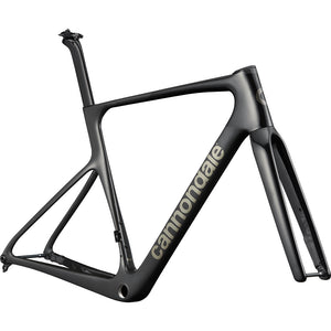 Cannondale SuperSix EVO Hi-MOD Gen 5 Frameset Jet Black W/ Raw Carbon and Smoked Chrome