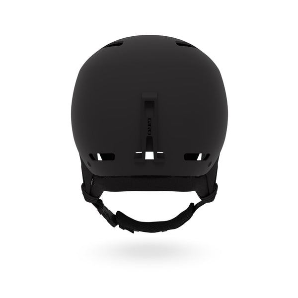 giro ledge freestyle snow helmet matte black back